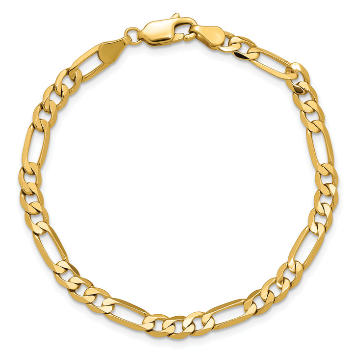 14k 4.75mm Flat Figaro Chain