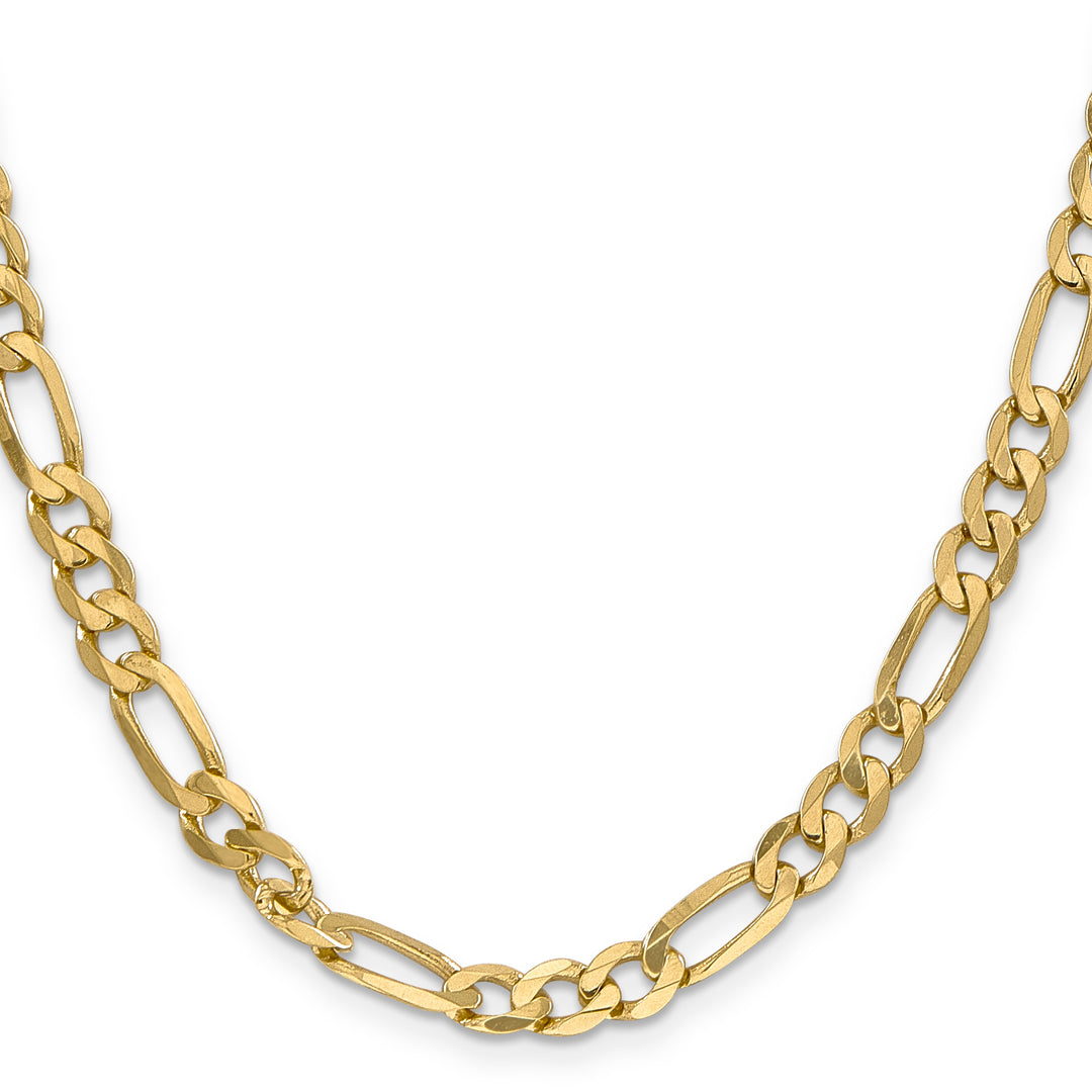 14k 6.25mm Flat Figaro Chain