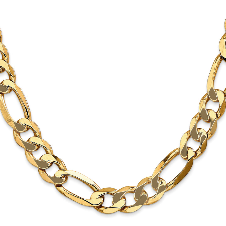 14k 10mm Flat Figaro Chain