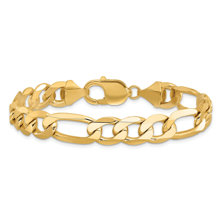 14k 10mm Flat Figaro Chain