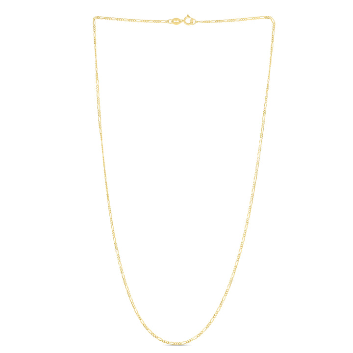 14K Gold 1.9mm Figaro Chain
