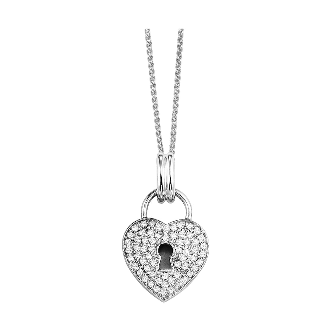 Silver Diamond 1/5Ctw Pendant