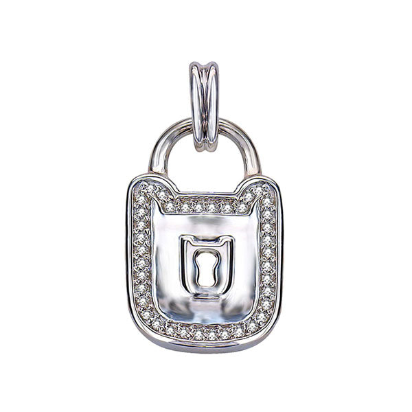 Silver Diamond 1/10Ctw Pendant