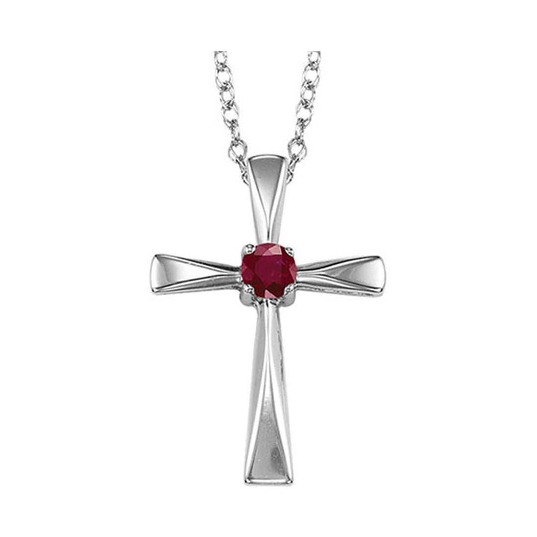 Silver Ruby 1/6Ctw Pendant
