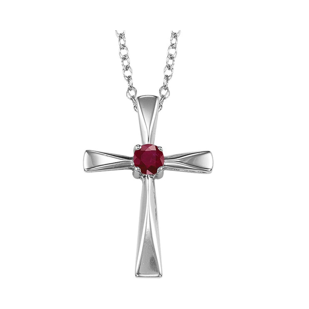 Silver Garnet 1/5Ctw Pendant
