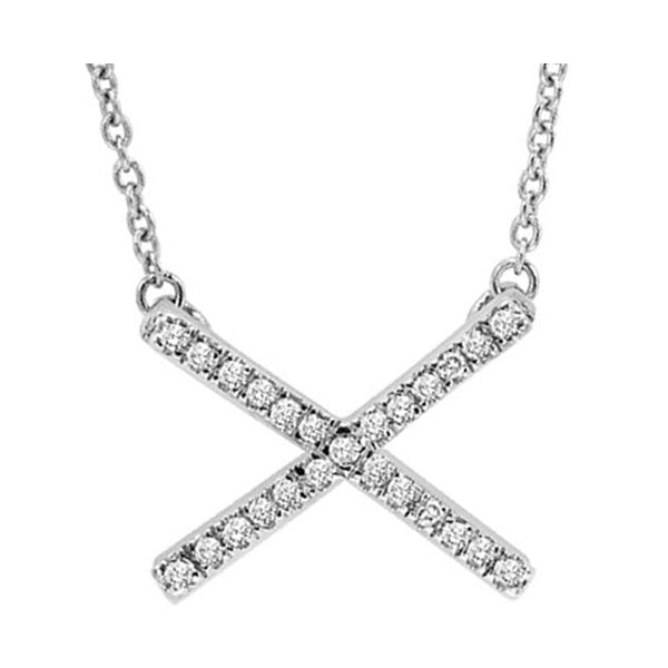 Silver Diamond 1/6Ctw Pendant