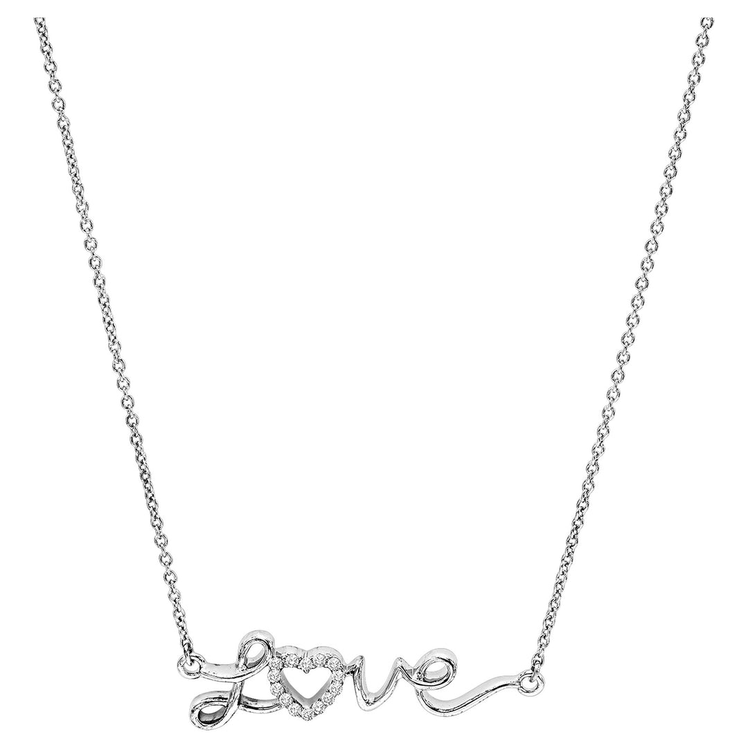 Silver Diamond 1/20Ctw Pendant
