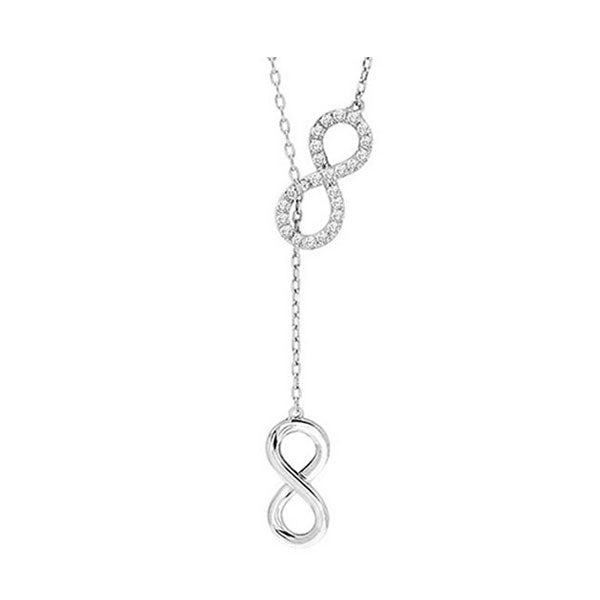 10Kt White Gold Diamond 1/10Ctw Pendant