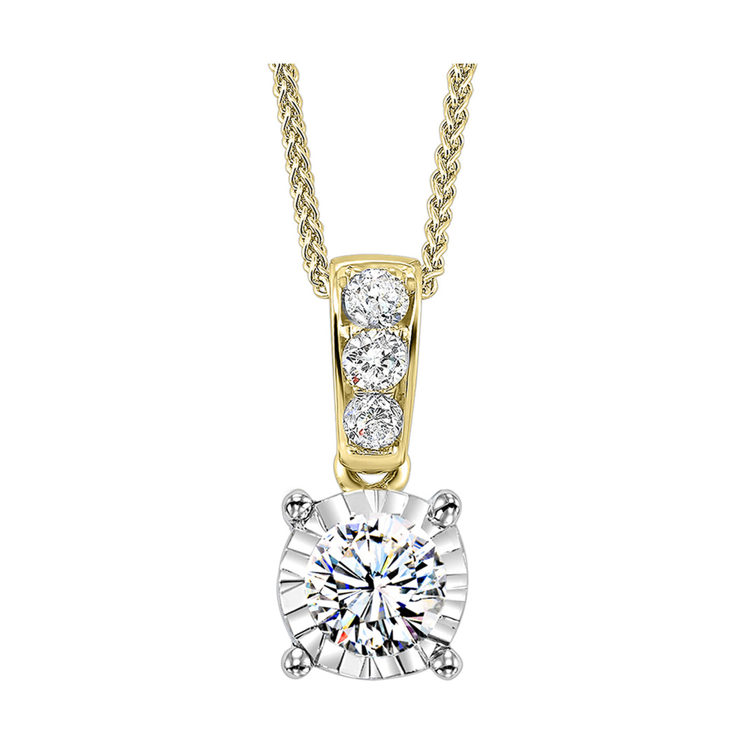14Kt Yellow Gold Diamond 1/4Ctw Pendant