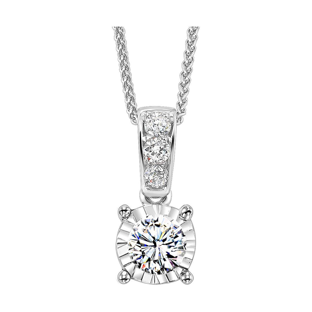 14Kt White Gold Diamond 1/2Ctw Pendant