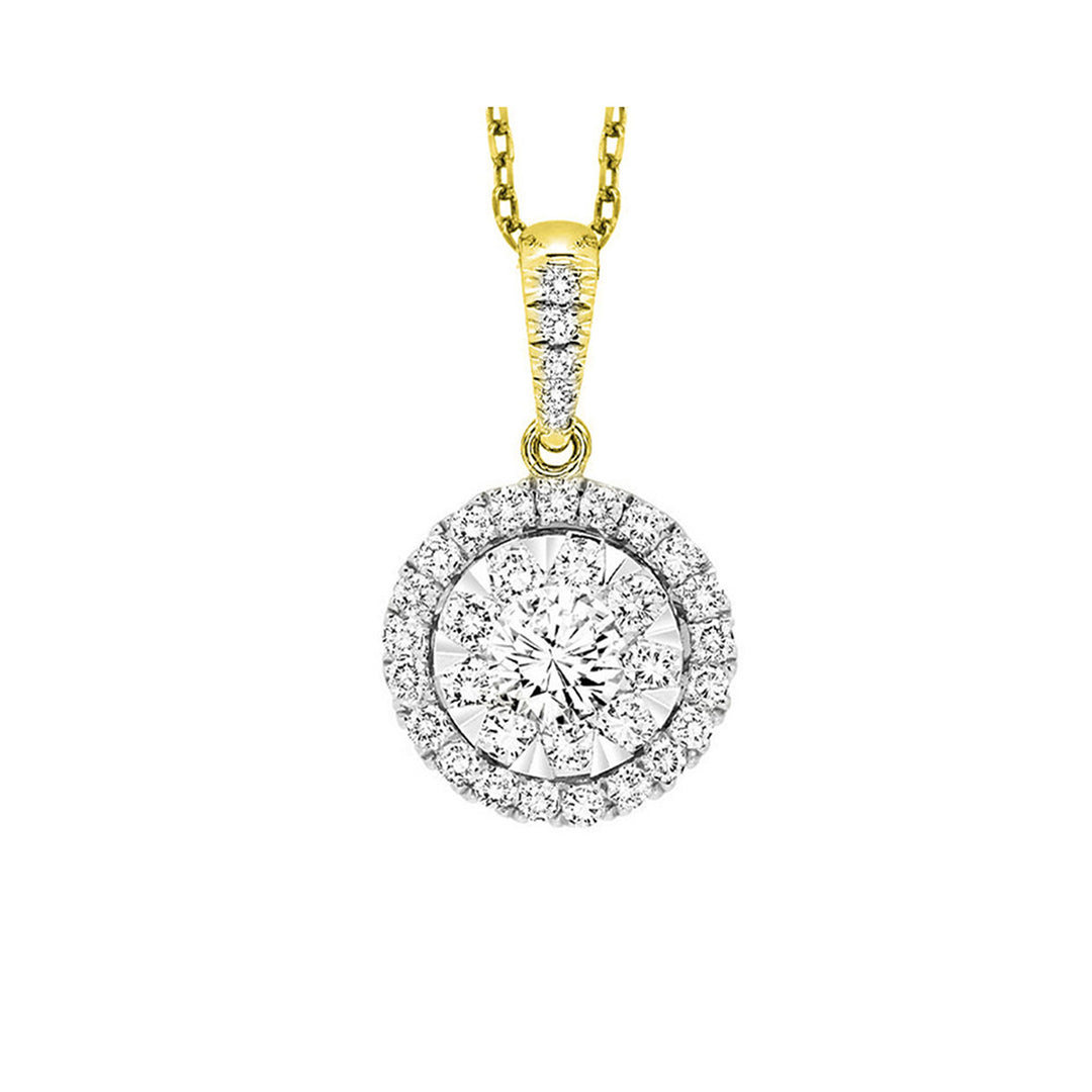 14Kt Yellow Gold Diamond 1/2Ctw Pendant