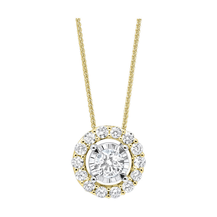 14Kt Yellow Gold Diamond 1/3Ctw Pendant