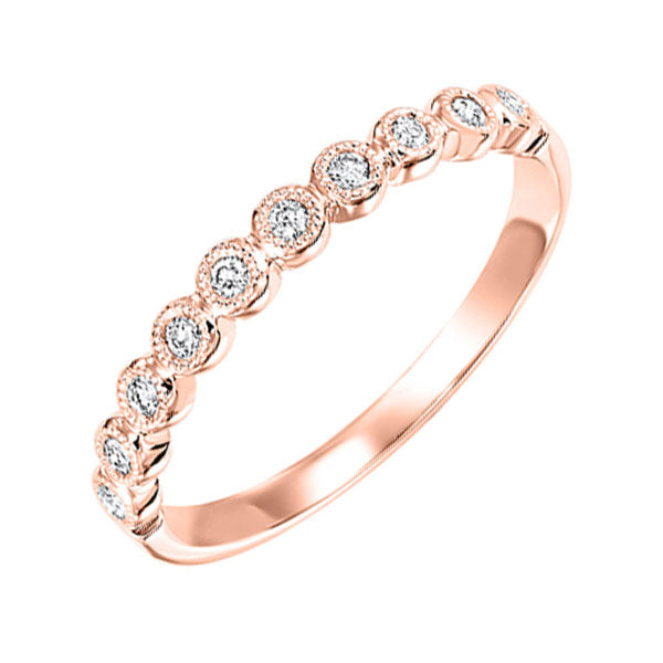 10Kt Rose Gold Diamond 1/10Ctw Ring