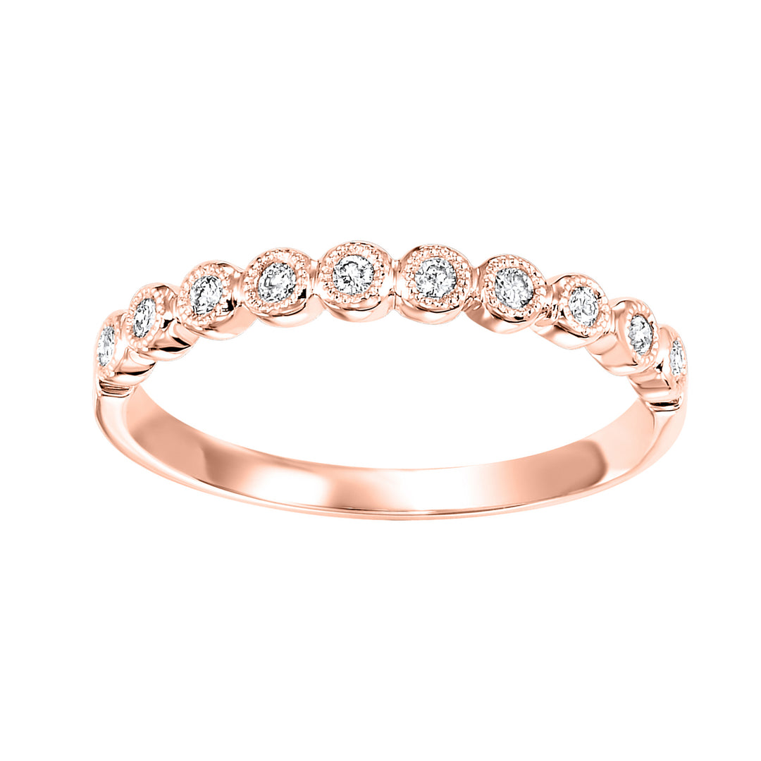 10Kt Rose Gold Diamond 1/10Ctw Ring