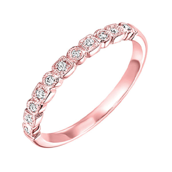 10Kt Rose Gold Diamond 1/8Ctw Ring