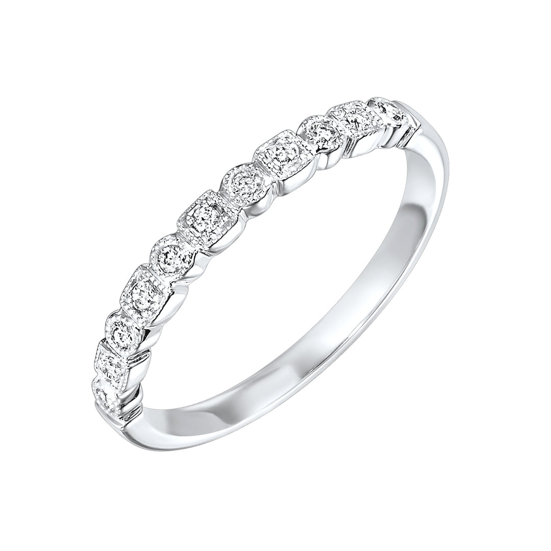 10Kt White Gold Diamond 1/8Ctw Ring