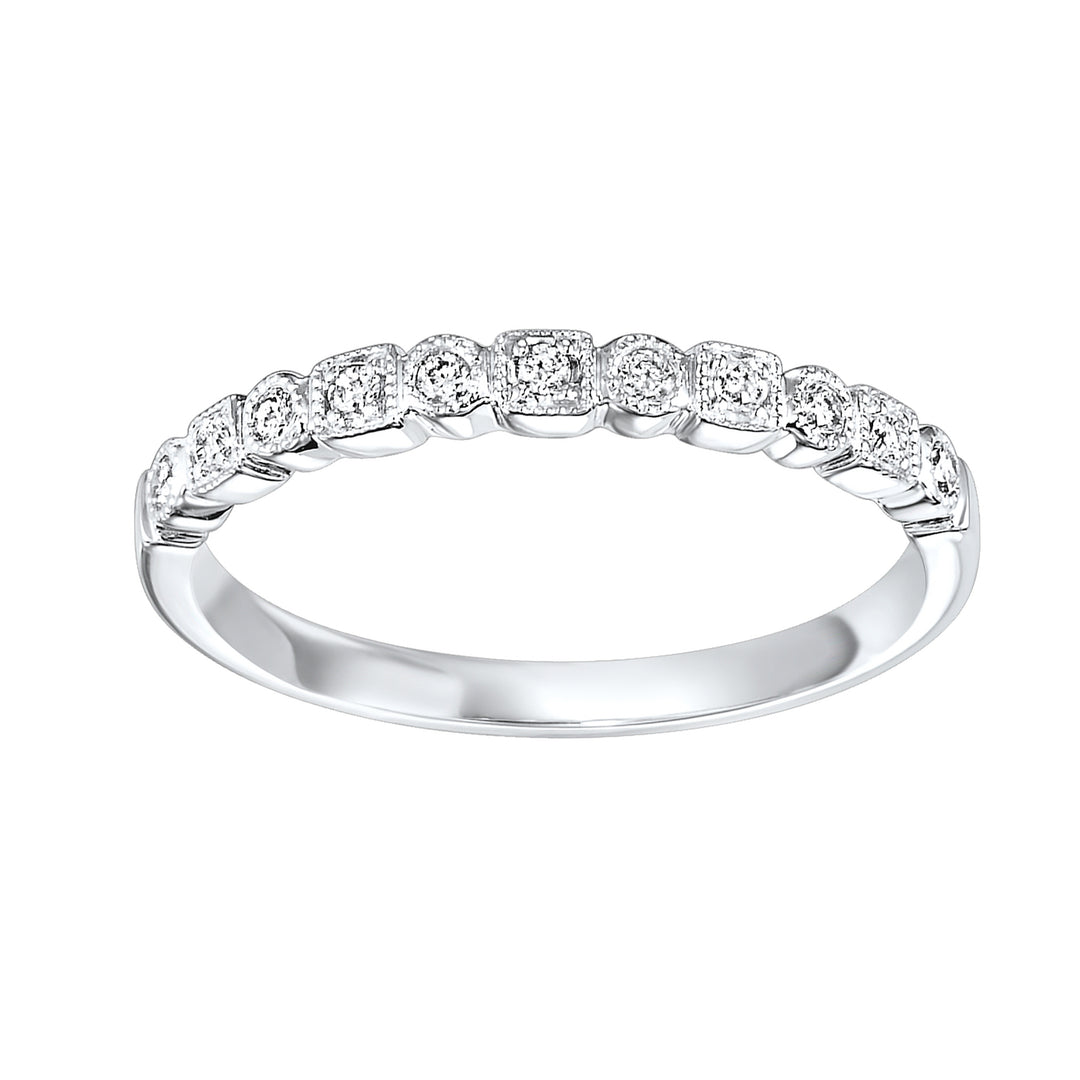 10Kt White Gold Diamond 1/8Ctw Ring