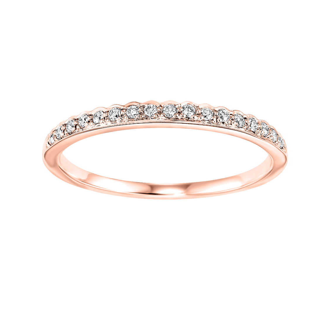 10Kt Rose Gold Diamond 1/8Ctw Ring
