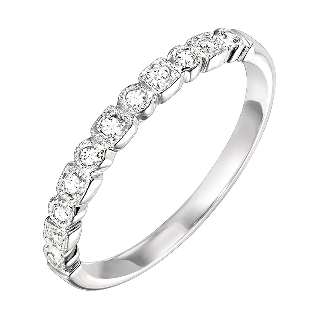 Platinum White Diamond 1/8Ctw Ring