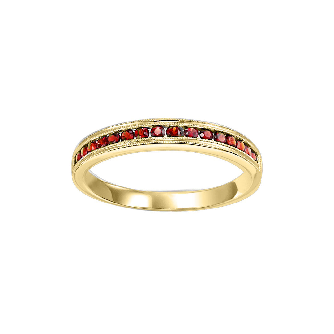 10Kt Yellow Gold Garnet 1/3Ctw Ring