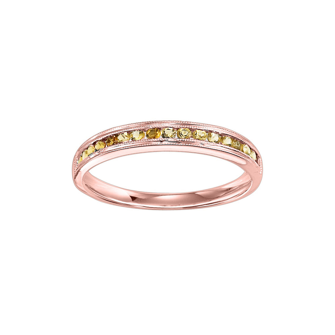 10Kt Rose Gold Citrine 1/3Ctw Ring