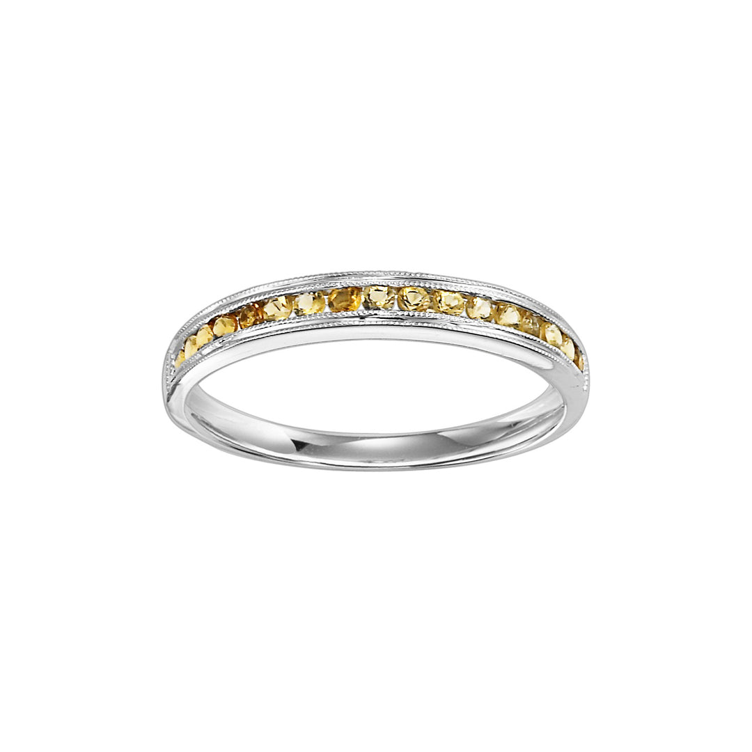 10Kt White Gold Citrine 1/3Ctw Ring