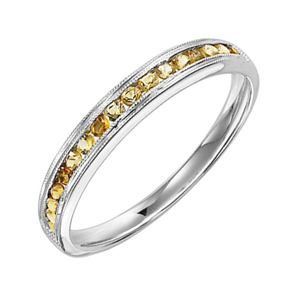 10Kt White Gold Citrine 1/3Ctw Ring