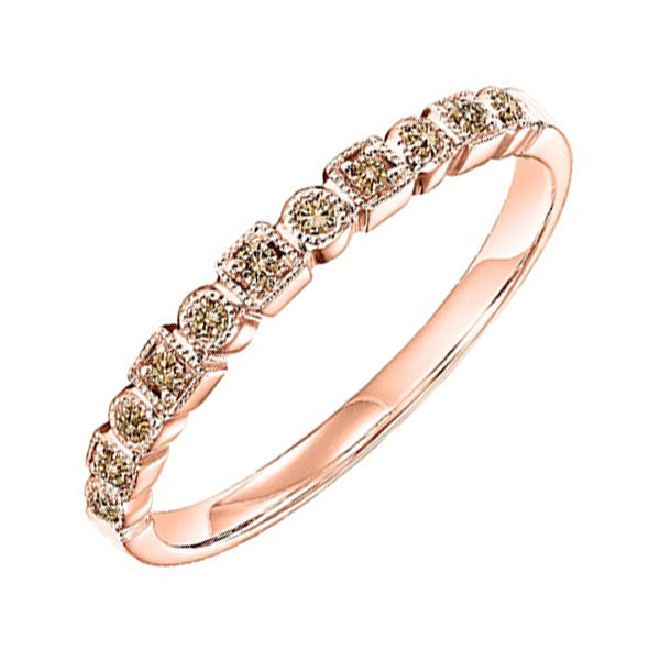 10Kt Rose Gold Diamond 1/10Ctw Ring