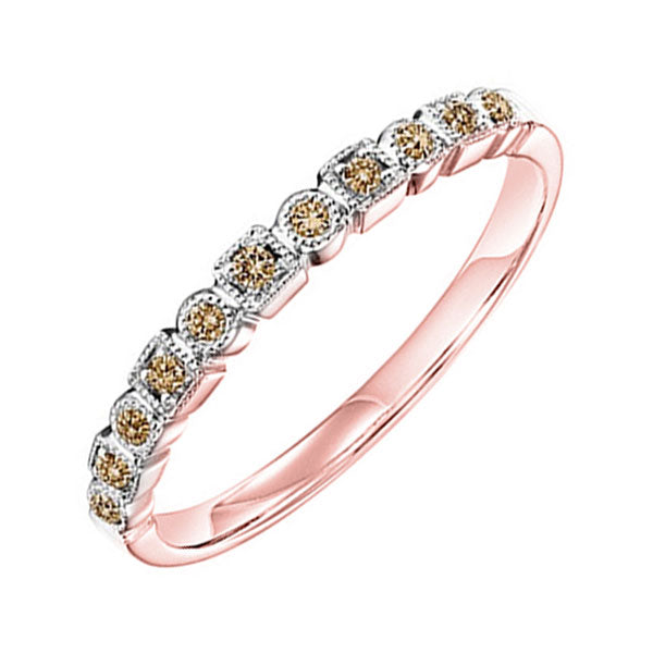 14Kt Rose Gold Diamond 1/10Ctw Ring
