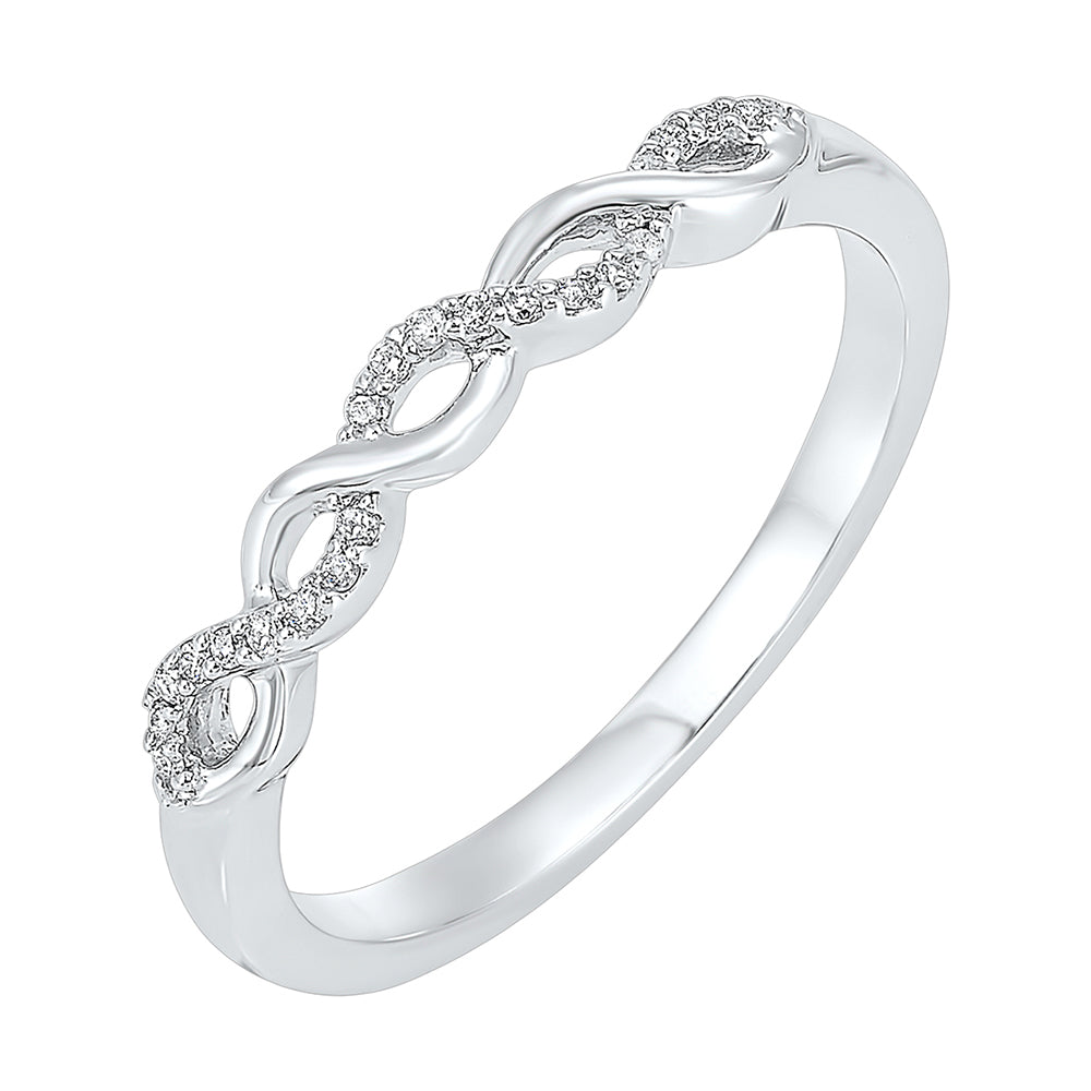 14Kt White Gold Diamond 1/20Ctw Ring