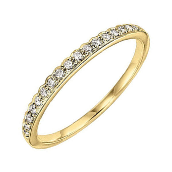14Kt Yellow Gold Diamond 1/10Ctw Ring