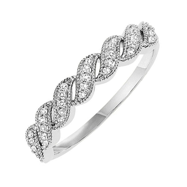 14Kt White Gold Diamond 1/10Ctw Ring