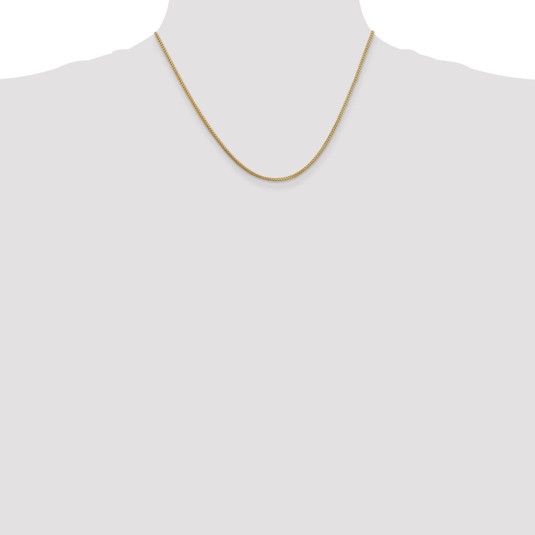 14k 1.3mm Franco Chain
