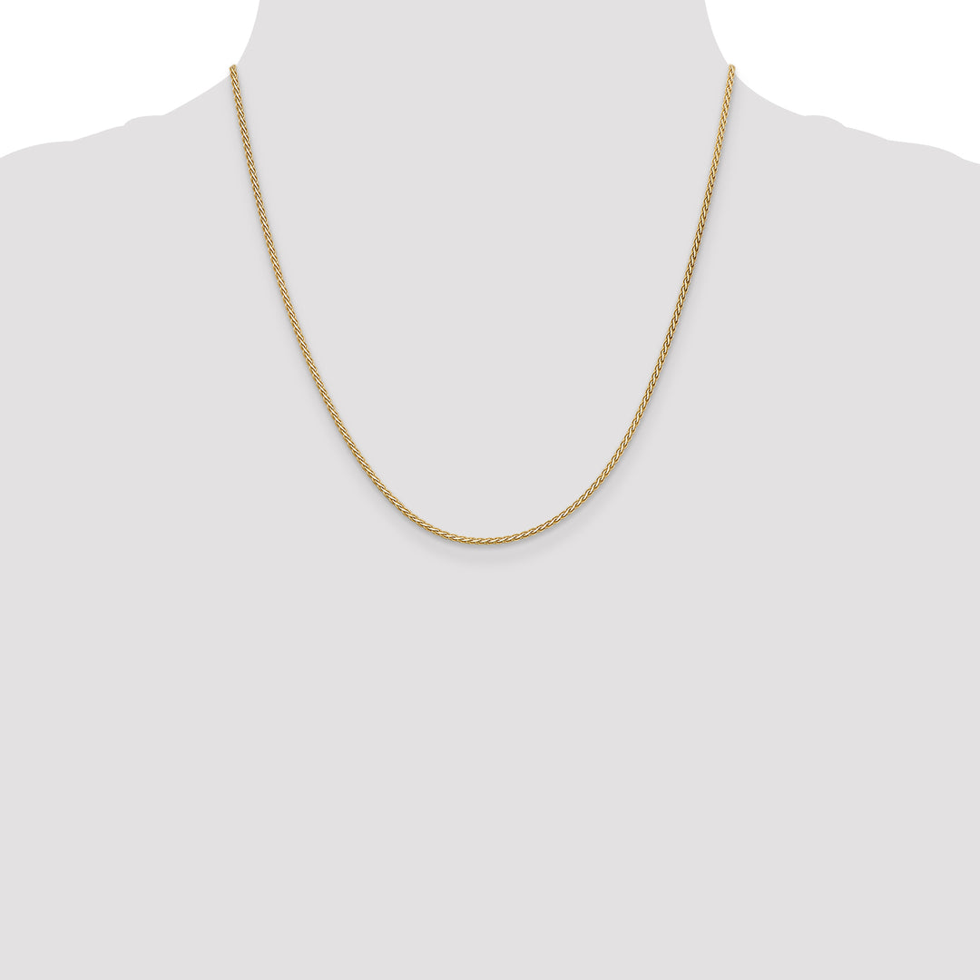 14k 1.9mm Flat Wheat Chain