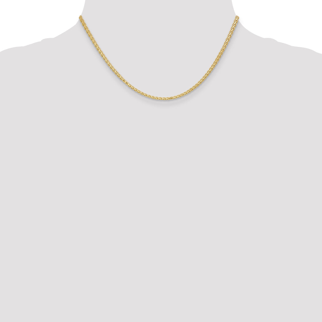 14k 2.3mm Flat Wheat Chain
