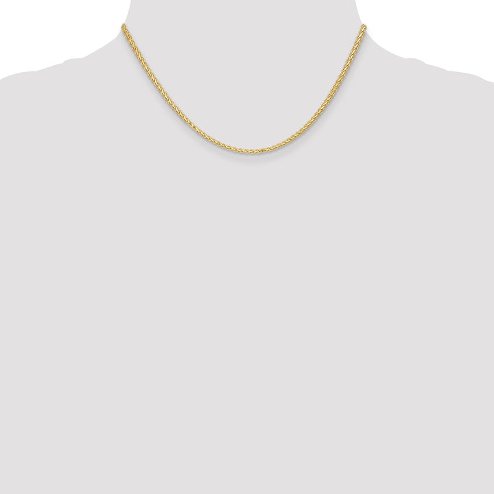14k 2.3mm Flat Wheat Chain