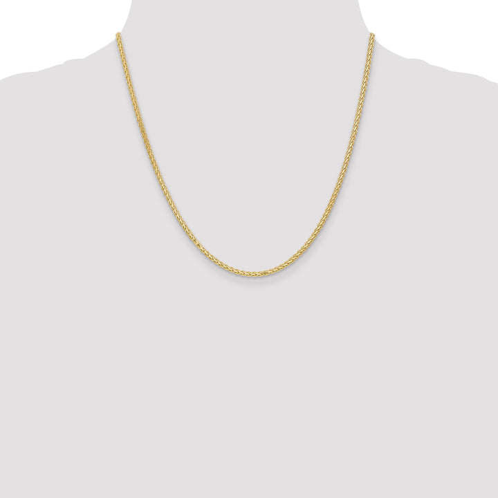 14k 2.3mm Flat Wheat Chain