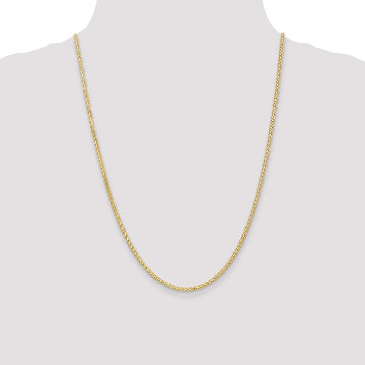 14k 2.3mm Flat Wheat Chain