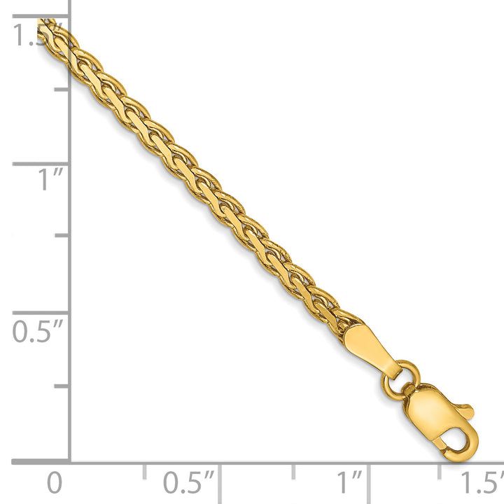 14k 2.3mm Flat Wheat Chain