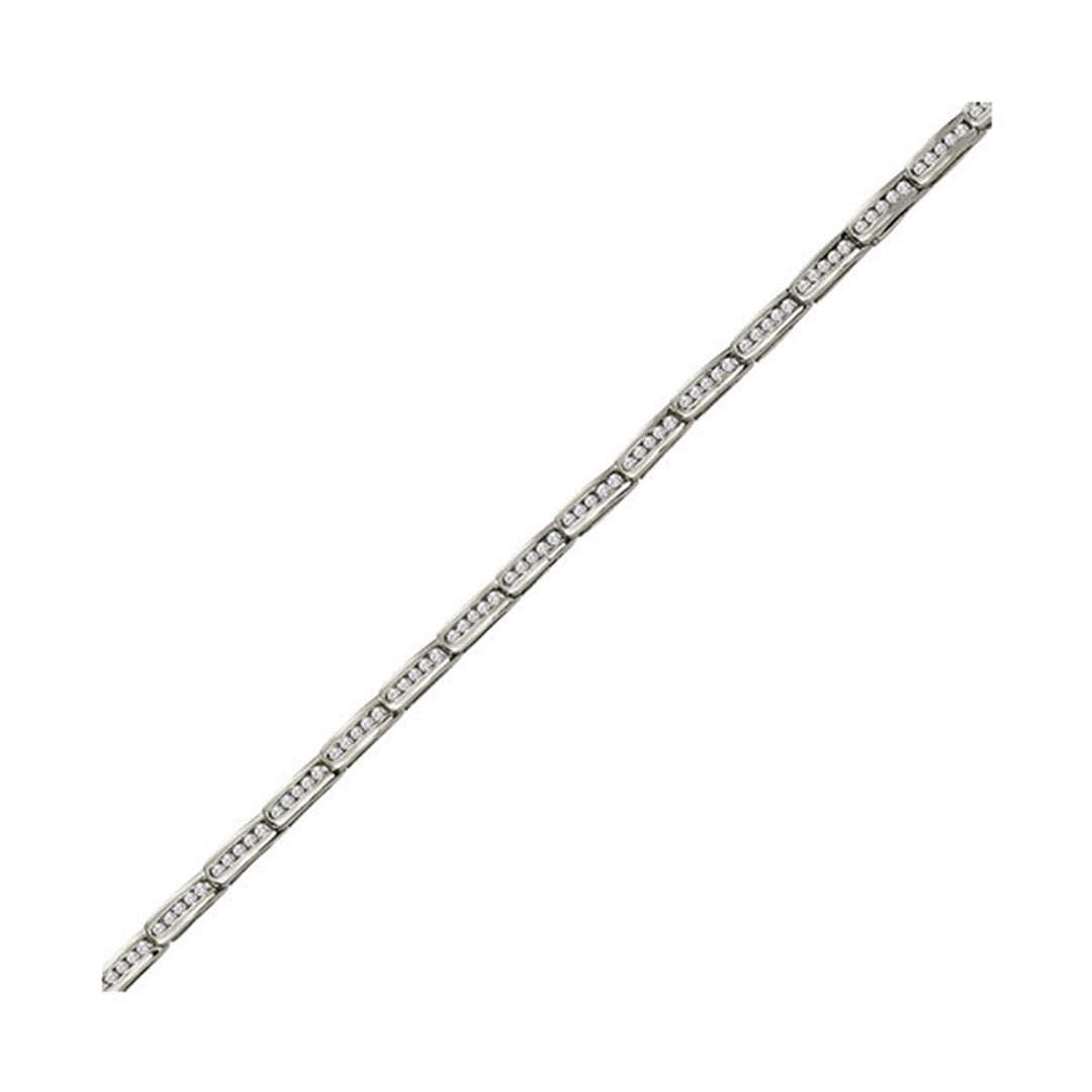 14Kt White Gold Diamond 2Ctw Bracelet
