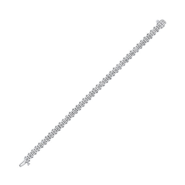 14Kt White Gold Diamond 10Ctw Bracelet