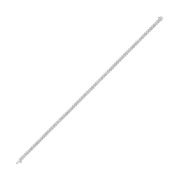 14Kt White Gold Diamond 3Ctw Bracelet