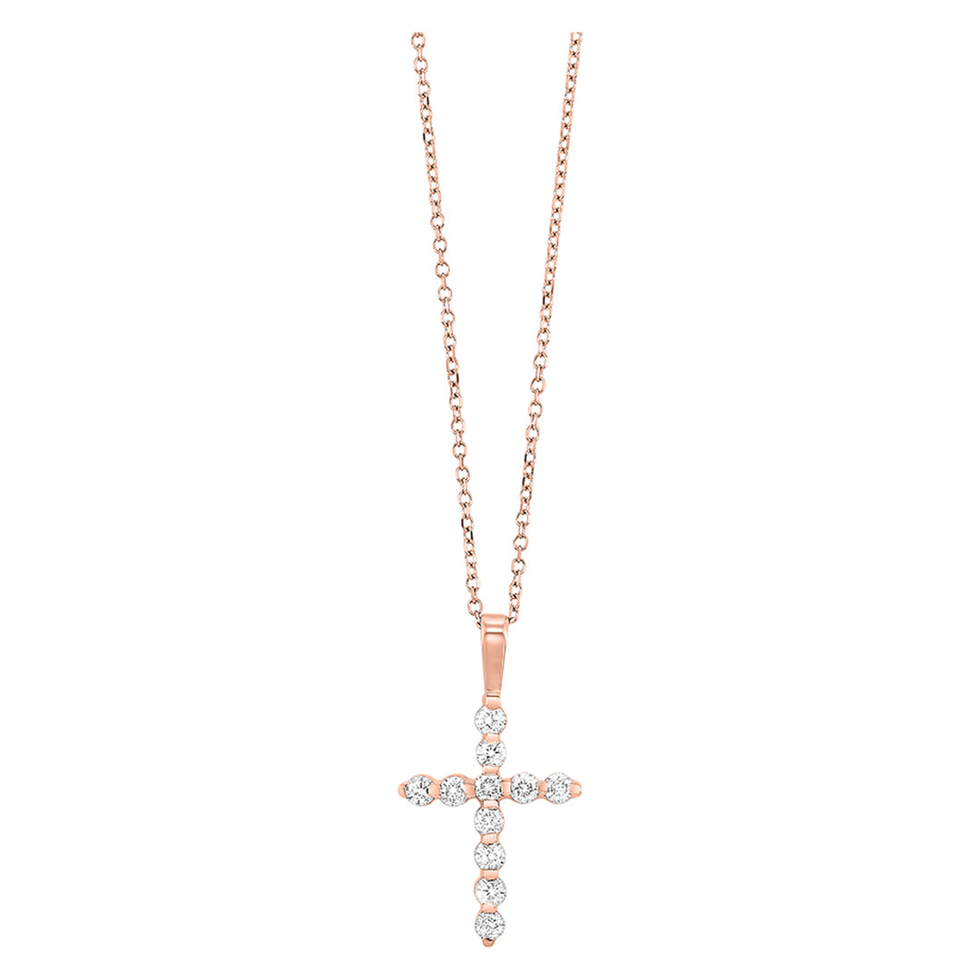 14Kt Rose Gold Diamond 1/10Ctw Pendant
