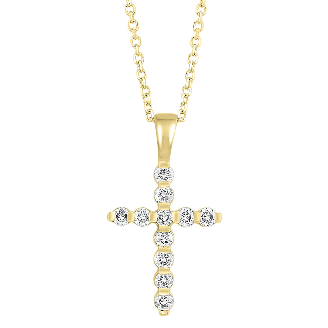 14Kt Yellow Gold Diamond 1/5Ctw Pendant