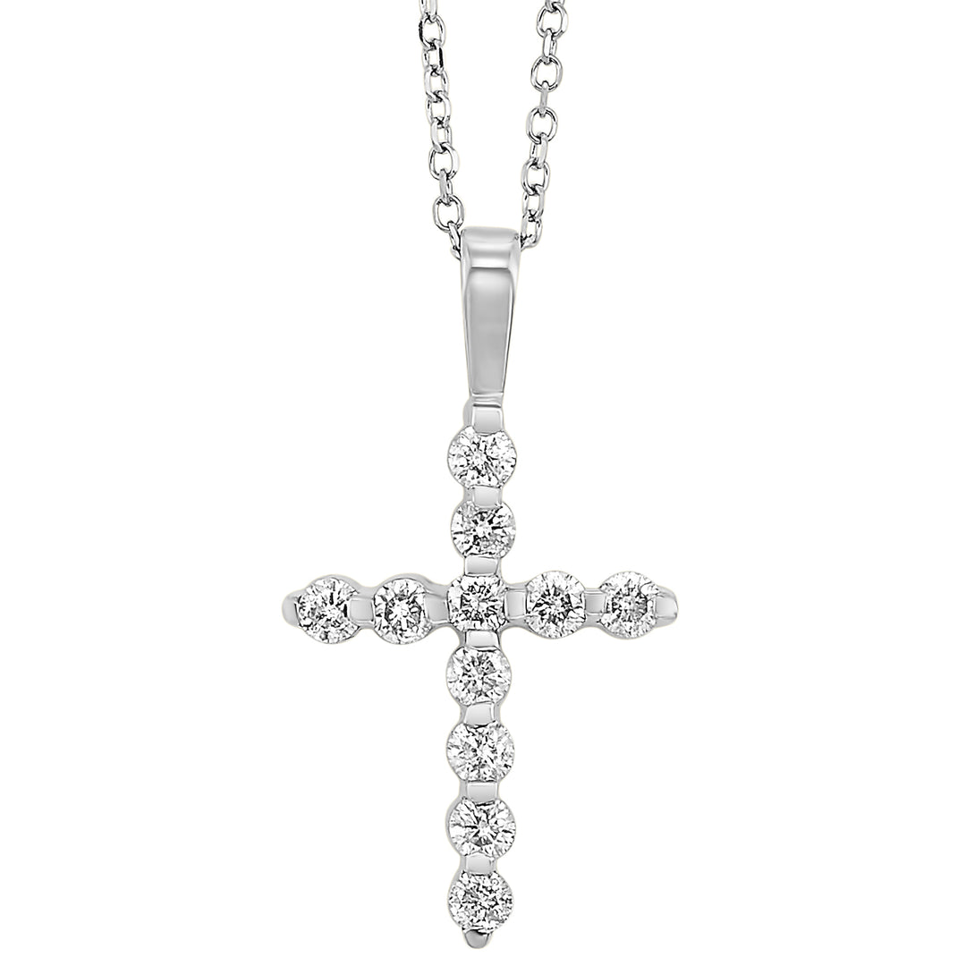 14Kt White Gold Diamond 1/3Ctw Pendant