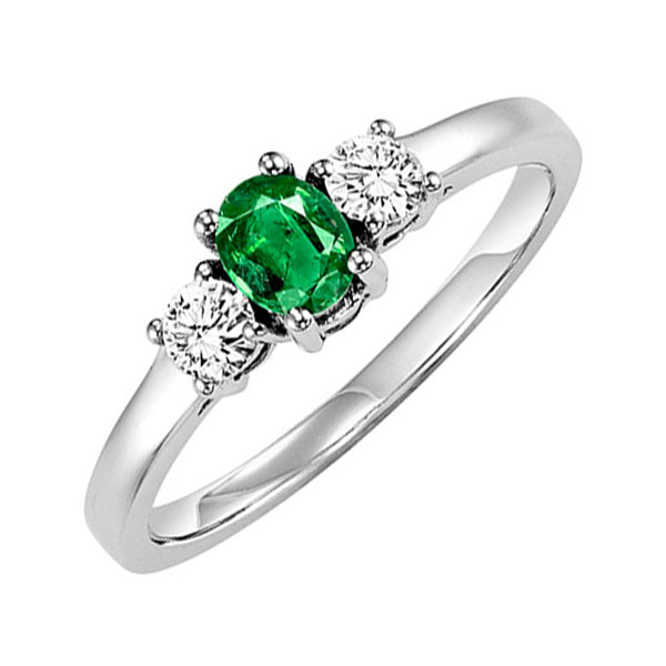 14KT White Gold & Diamond Classic Book Color Ensembles Fashion Ring  - 1/4 ctw