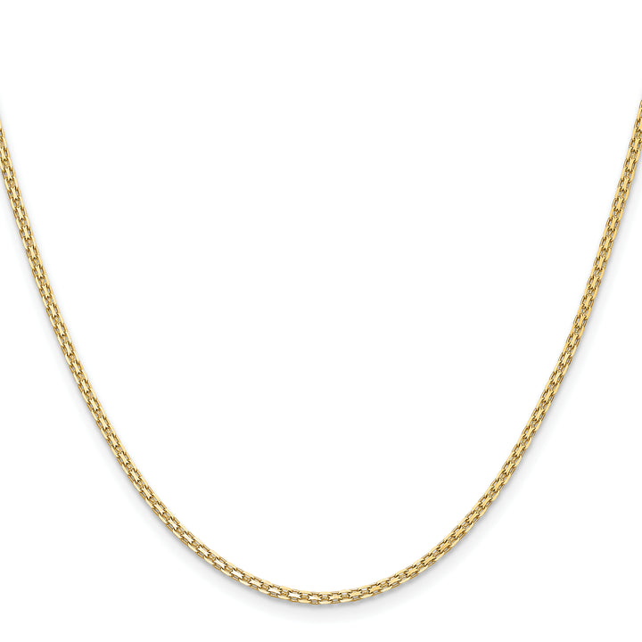 14k 1.8mm Lightweight Bismark Flat Chain
