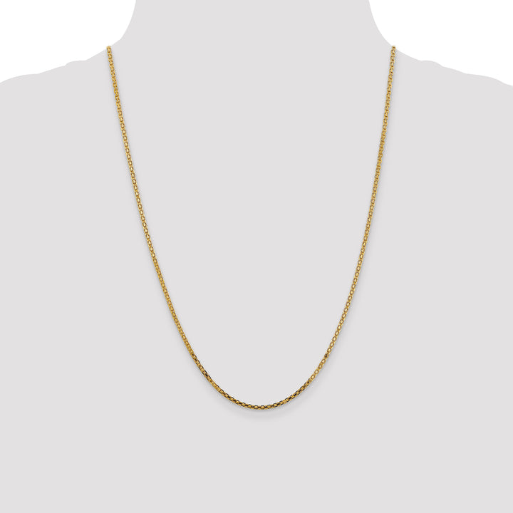 14k 1.8mm Lightweight Bismark Flat Chain