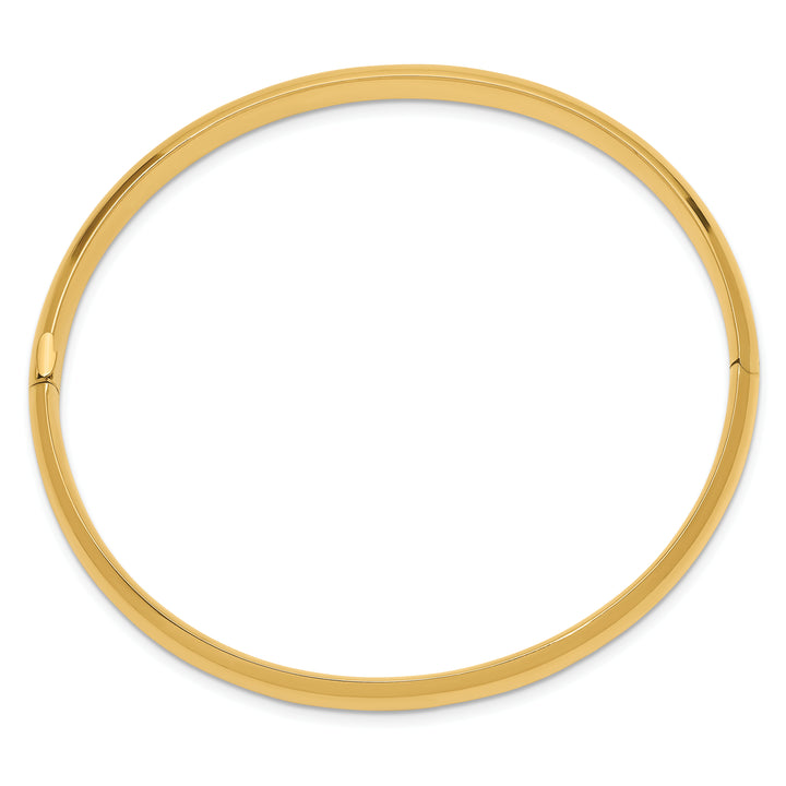 14k 4/16 Oversize High Polished Hinged Bangle Bracelet