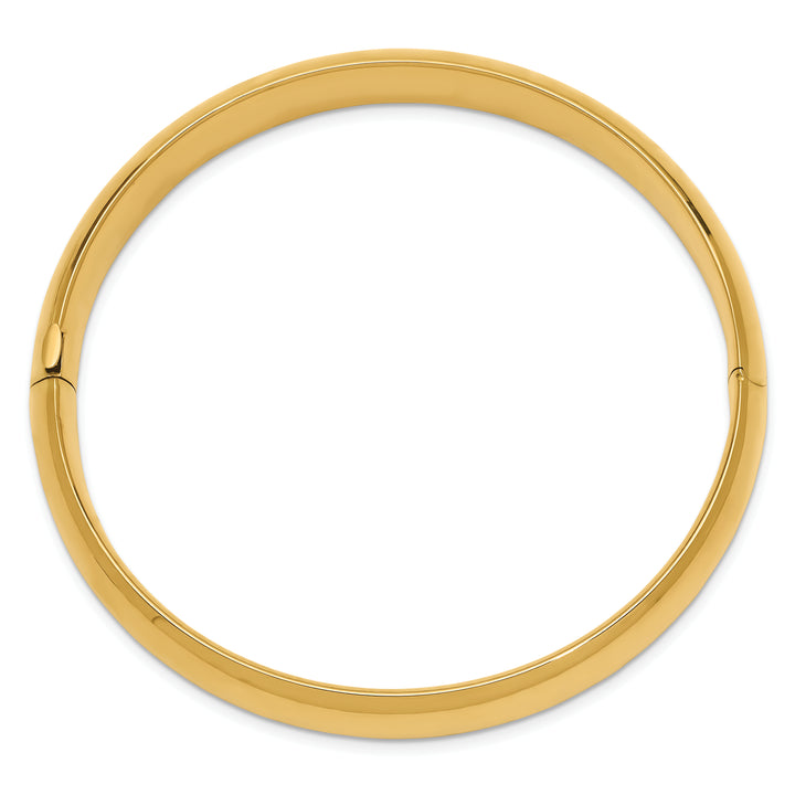 14k 7/16 High Polished Hinged Bangle Bracelet
